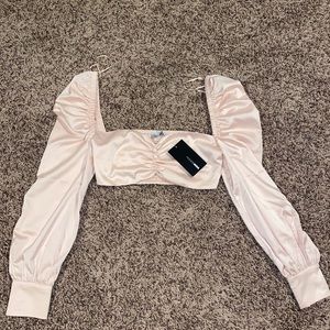 NEW FASHION NOVA SATIN CROP TOP💗
